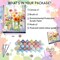 Flowers Paint by Numbers Kit for Adults-Flower Adult Paint by Number Kits on Canvas,Flowers Painting by Number Adult for Gift Home Wall Decor(16x20inch)